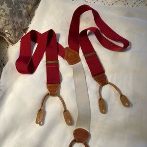 Vintage Brooks Brothers Red Suspenders